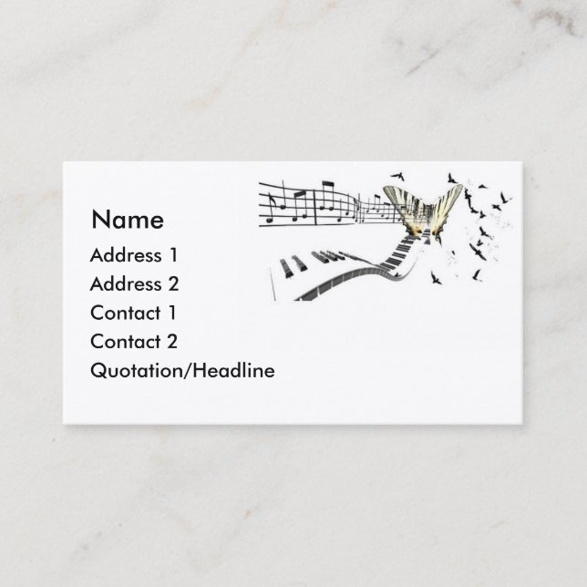 Musiflutter Business Card (Front)