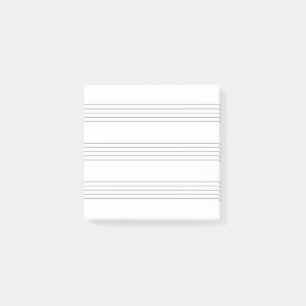 Musik Notenlinien, minimalistisch, quadratisch Post-it Notes
