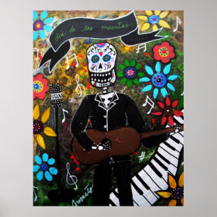 MUSIKERO DAY OF THE DEAD POSTER