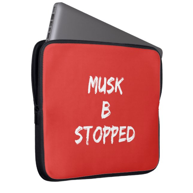MUSK B STOPPED LAPTOP SLEEVE (Front Right)
