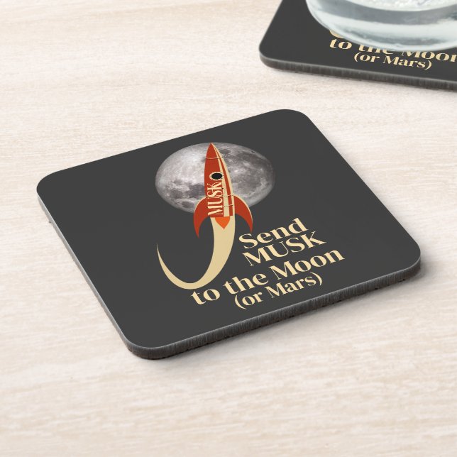 Musk Beverage Coaster (Left Side)