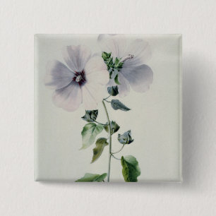 Musk Mallow, 18th century 15 Cm Square Badge
