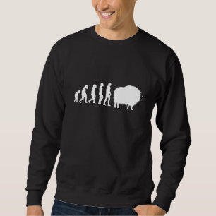 Musk Oxen Evolution Musk Ox Arctic Animal Umingmak Sweatshirt