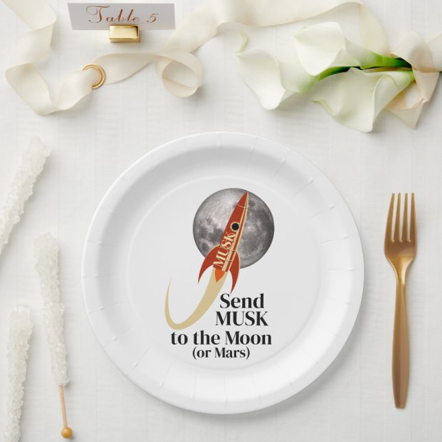 Musk Paper Plate (Wedding)