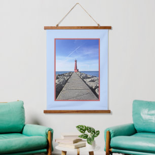 MUSKEGON LIGHTHOUSE, MICHIGAN HANGING TAPESTRY
