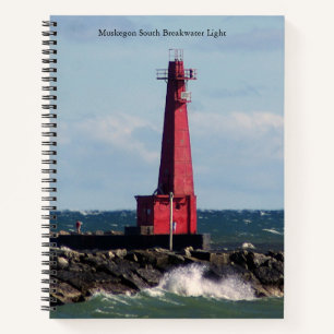 Muskegon South Bkw & Pierhead Lights notebook