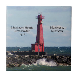 Muskegon South Breakwater Light tile