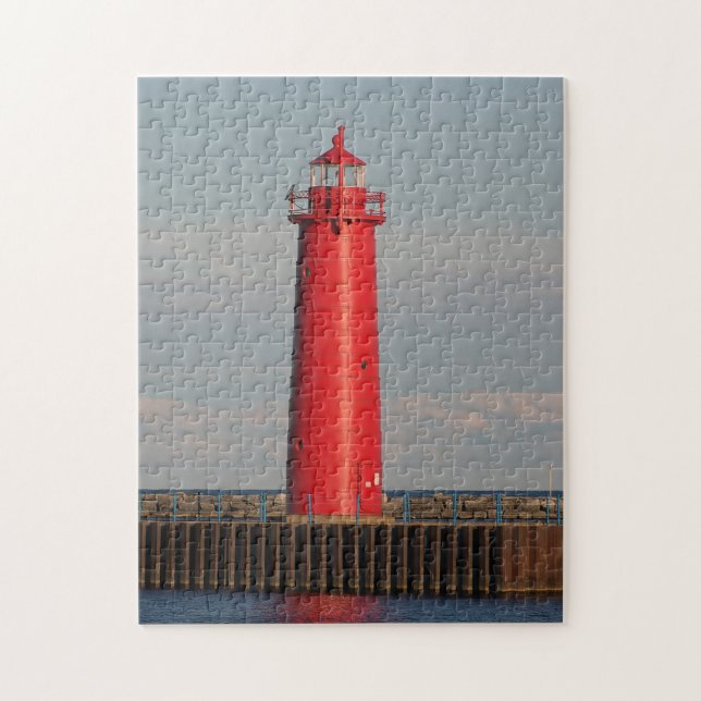 Muskegon South Pierhead Light Jigsaw Puzzle (Vertical)