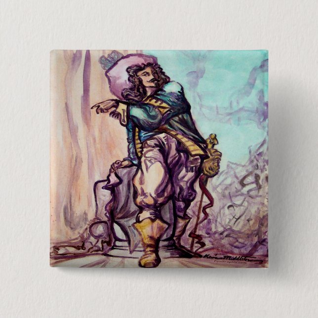 Musketeer 15 Cm Square Badge (Front)