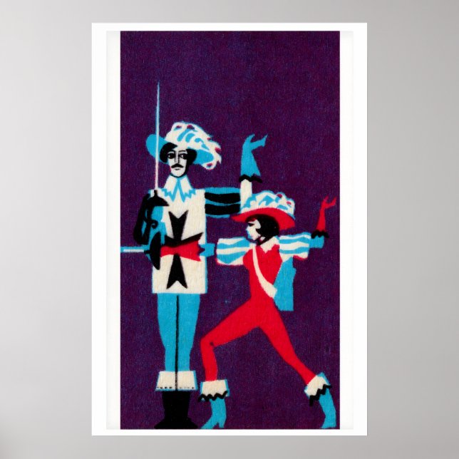 Musketeers - Matchbox Print - Aesthetic Wall Art (Front)