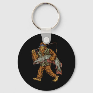 Muskie Fishing Tiger Musky Hunting Bigfoot Fisherm Key Ring