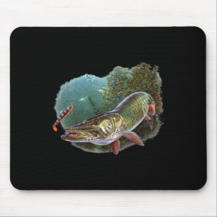 Muskie Hunter Musky Fisherman Fly Fishing Lure Nov Mouse Pad