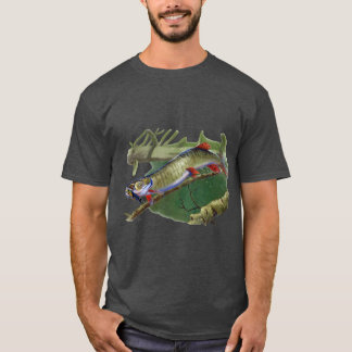 Muskie Hunter Musky Fisherman Lure Fly Fishing T-Shirt