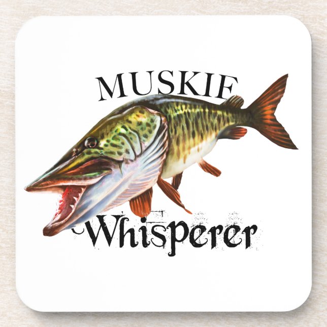 Muskie Whisperer Coaster (Front)