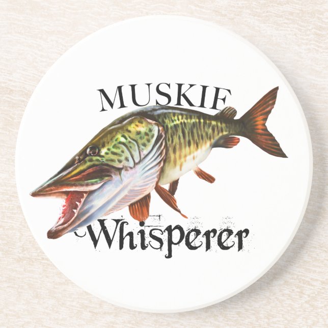 Muskie Whisperer Coaster (Front)
