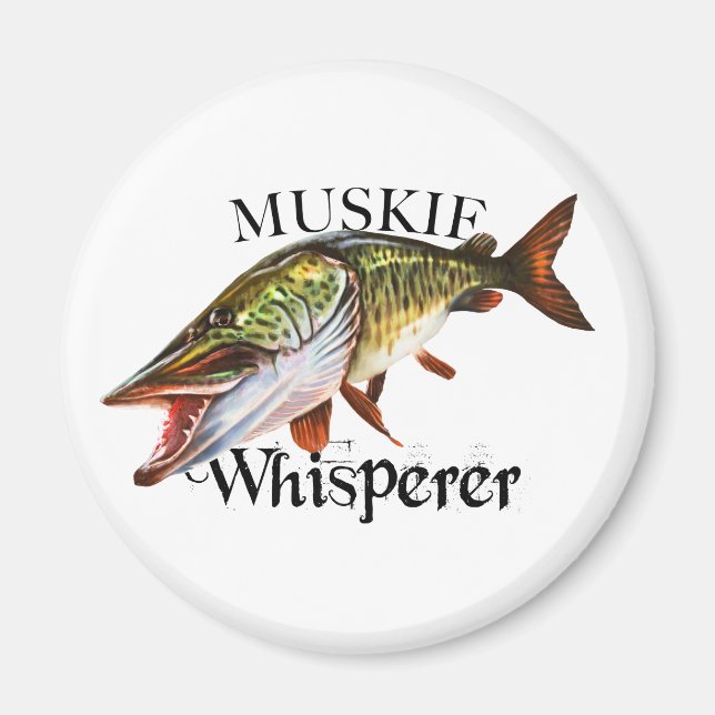 Muskie Whisperer Magnet (Front)