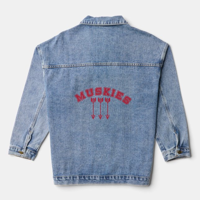 Muskies Archery Long Sleeve Tshirt Denim Jacket (Back)