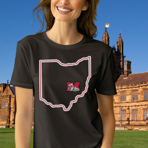 Muskingum University Ohio Outline Logo T-Shirt