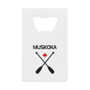 Muskoka Canada Crossed Paddle Oars Maple Leaf