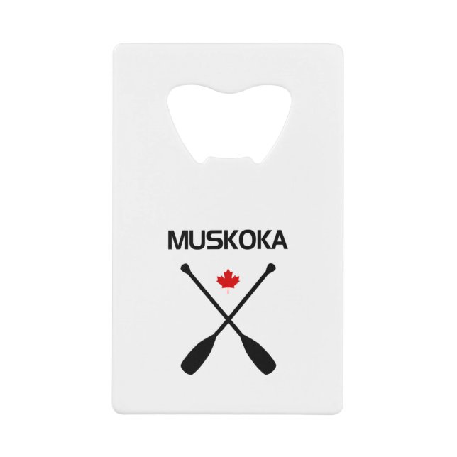Muskoka Canada Crossed Paddle Oars Maple Leaf (Front)