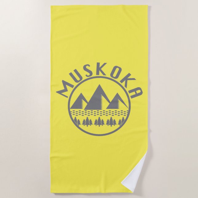 Muskoka Design - Beach Towel (Front)