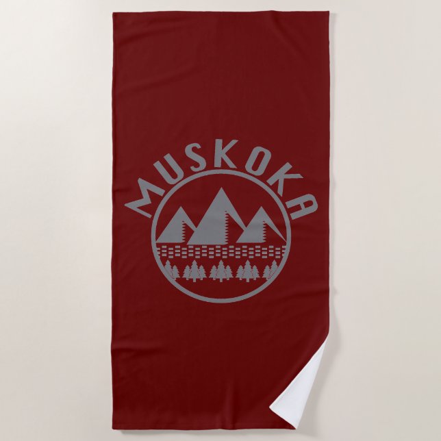 Muskoka Design - Beach Towel (Front)