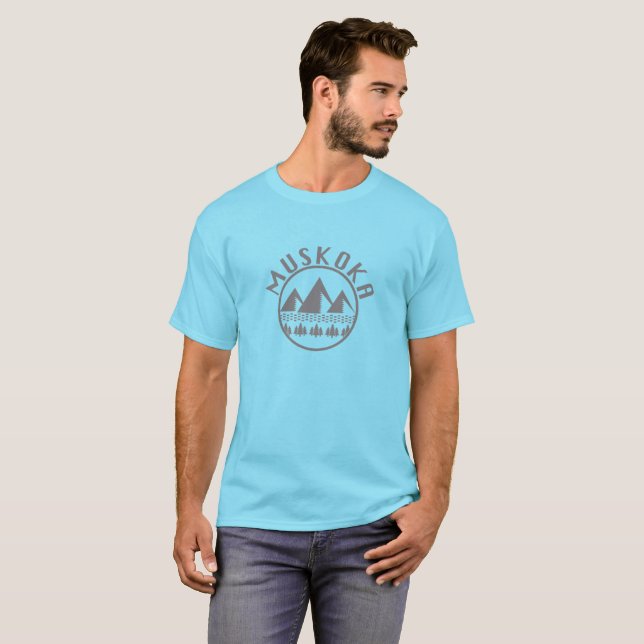Muskoka Design - Men's Basic T-Shirt (Front Full)