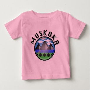 Muskoka Design (Version 2) - Baby Fine Jersey T-Sh T-Shirt