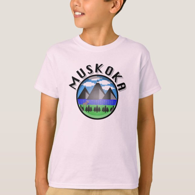 Muskoka Design (Version 2) - Kids' Basic T-Shirt (Front)