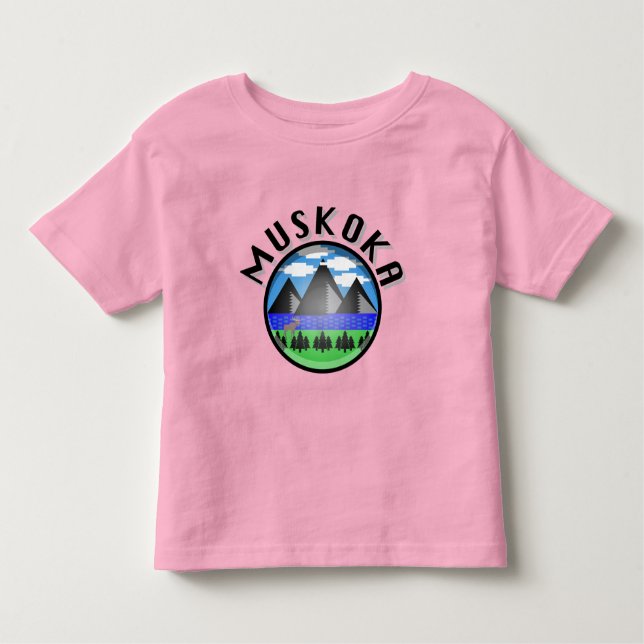 Muskoka Design (Version 2) - Toddler Fine Jersey T Toddler T-Shirt (Front)