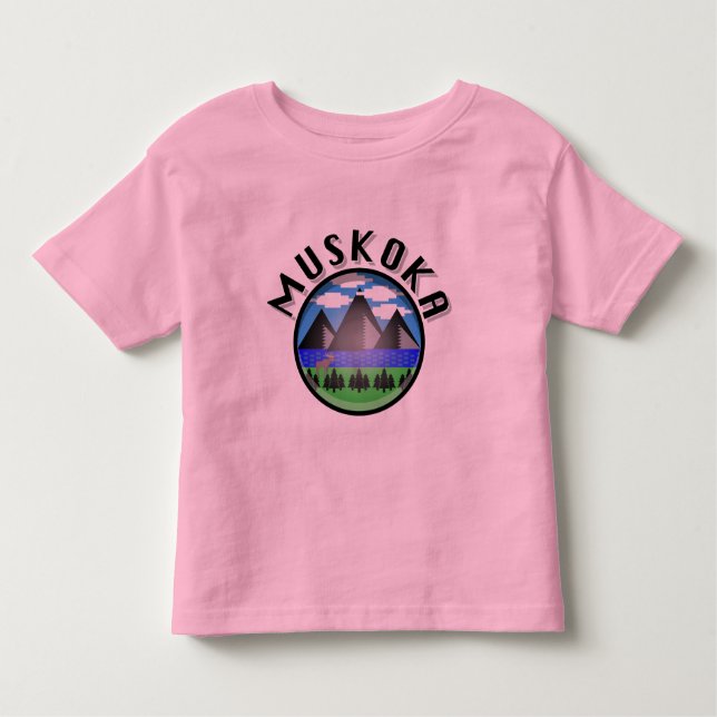 Muskoka Design (Version 2) - Toddler Fine Jersey T Toddler T-Shirt (Front)