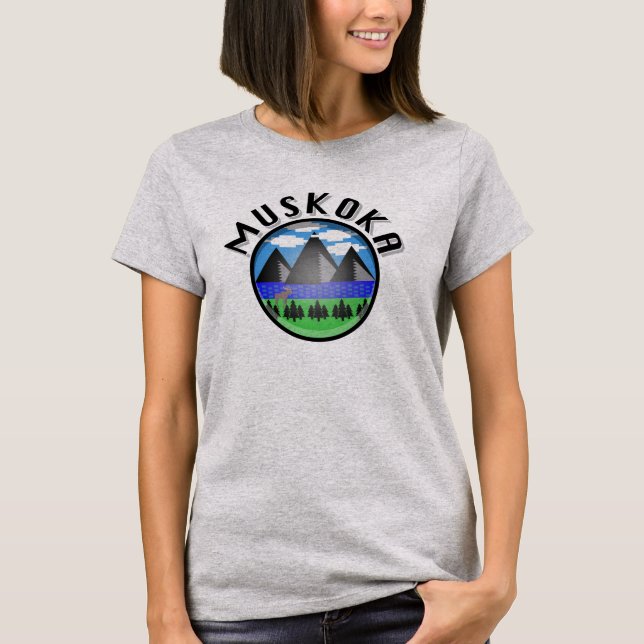 Muskoka Design (Version 2) - Women's Basic T-Shirt (Front)