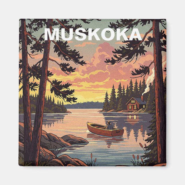 Muskoka Ontario Canada Magnet (Front)
