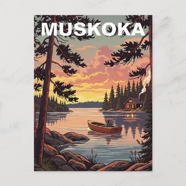 Muskoka Ontario Canada Postcard (Front)