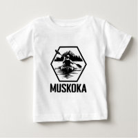 Muskoka Ontario Kayaker - Baby Fine Jersey T-Shirt