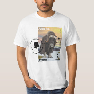 Muskox Stamp Souvenir T-Shirt