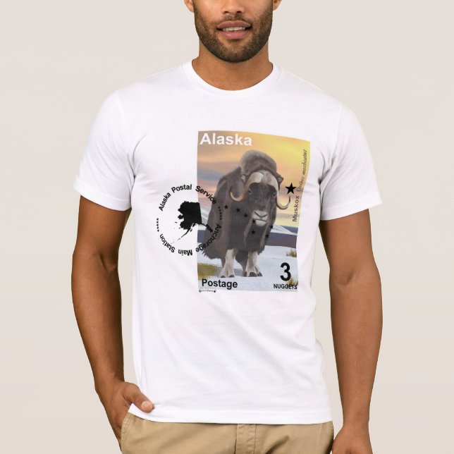 Muskox Stamp Souvenir T-Shirt (Front)