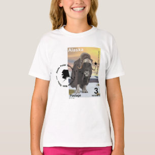Muskox Stamp Souvenir T-Shirt