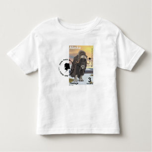 Muskox Stamp Souvenir Toddler T-Shirt