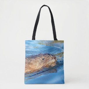 Muskrat at Vassar Farms Ecological Preserve Tote Bag