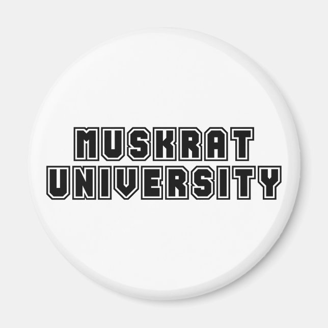 Muskrat University Magnet (Front)