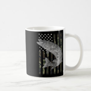 Musky Fishing Camouflage Flag Muskie Coffee Mug