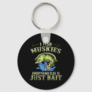 Musky Fishing Gift Idea Muskie Shirt  Key Ring