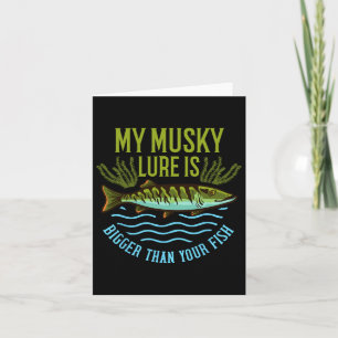 Musky Fishing Gift Muskie Lure Muskellunge Card