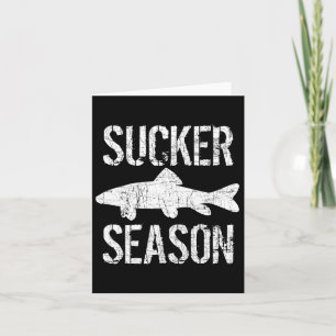 Musky Fishing Sucker Season Muskie Card