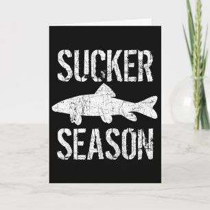 Musky Fishing Sucker Season Muskie Card