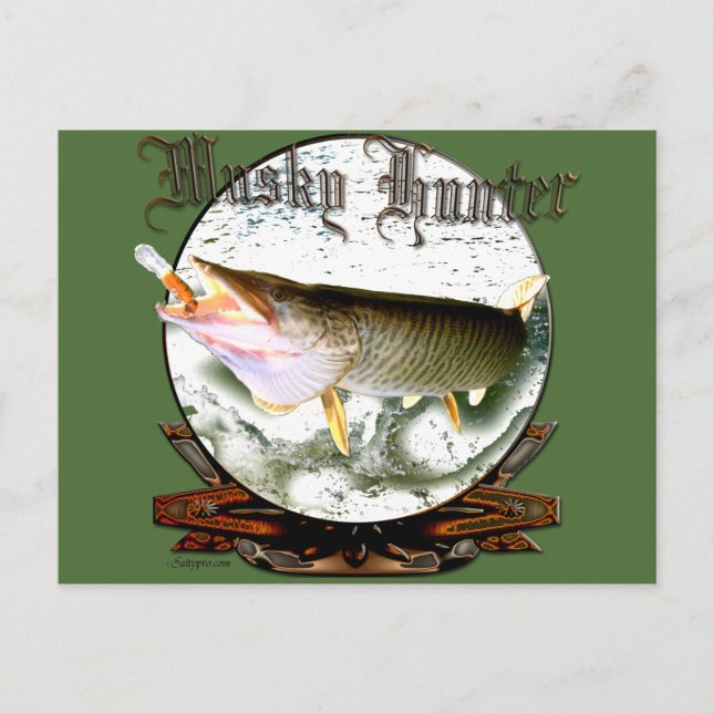 Musky hunter 1 postcard (Front)