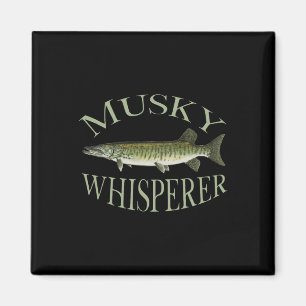 Musky Muskellunge Fish Illustration Art Fishing An Magnet