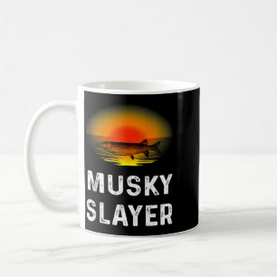 Musky Slayer Fishing Gifts Funny Fisherman Shirt Coffee Mug