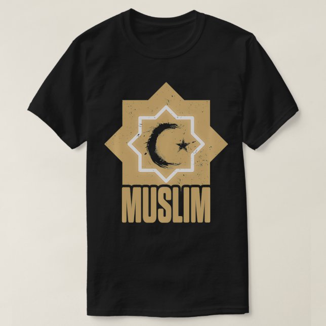 Muslim Alhamdulillah Allah Religion Islam Mosque Q T-Shirt (Design Front)